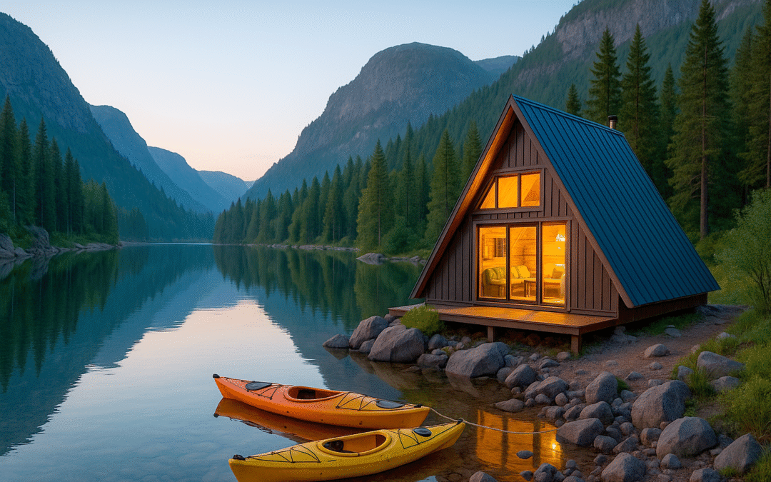 Gen Z Travel is changing the norm. They want stay in a cabin on the river over cookie cutter chain hotels, and have adventures like kayaking the river, as seen in this photo.